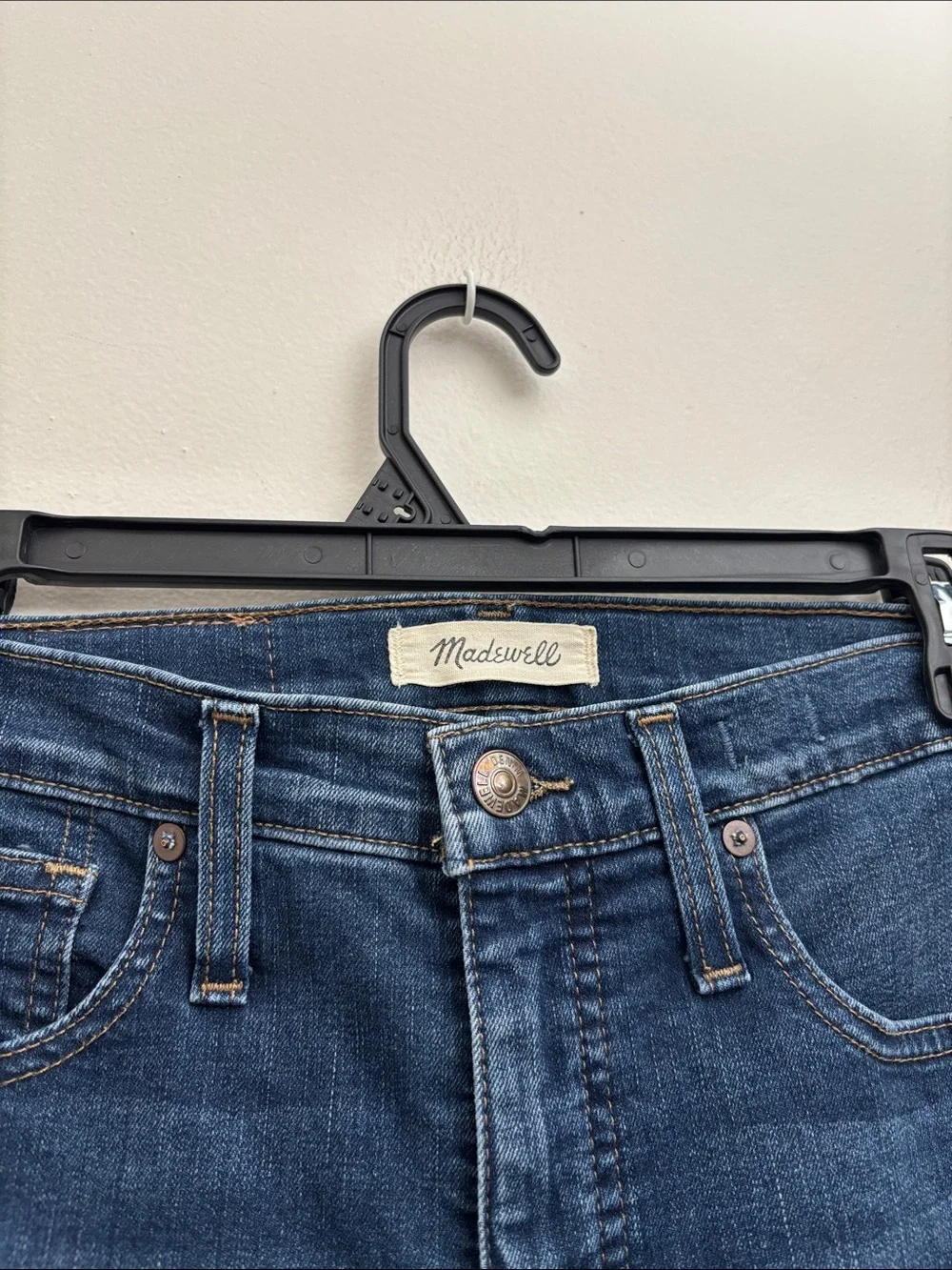 Madewell Dark Blue High-Rise Skinny Jeans